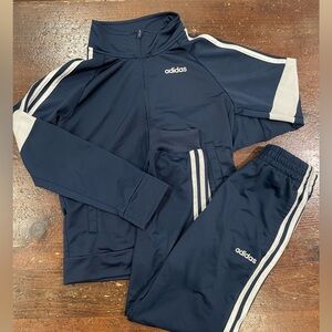 Adidas track suit navy
